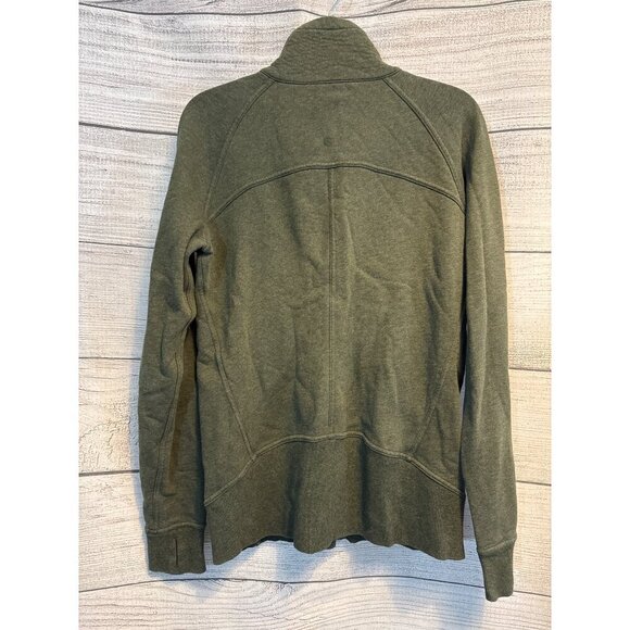 Lululemon Hudle and Hustle Jacket Heathered Camo Green Size 8 - Picture 3 of 3